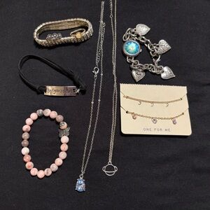 10 Piece Woman’s Jewelry Set- Rings, Necklaces, Bracelets, Charm Watch
